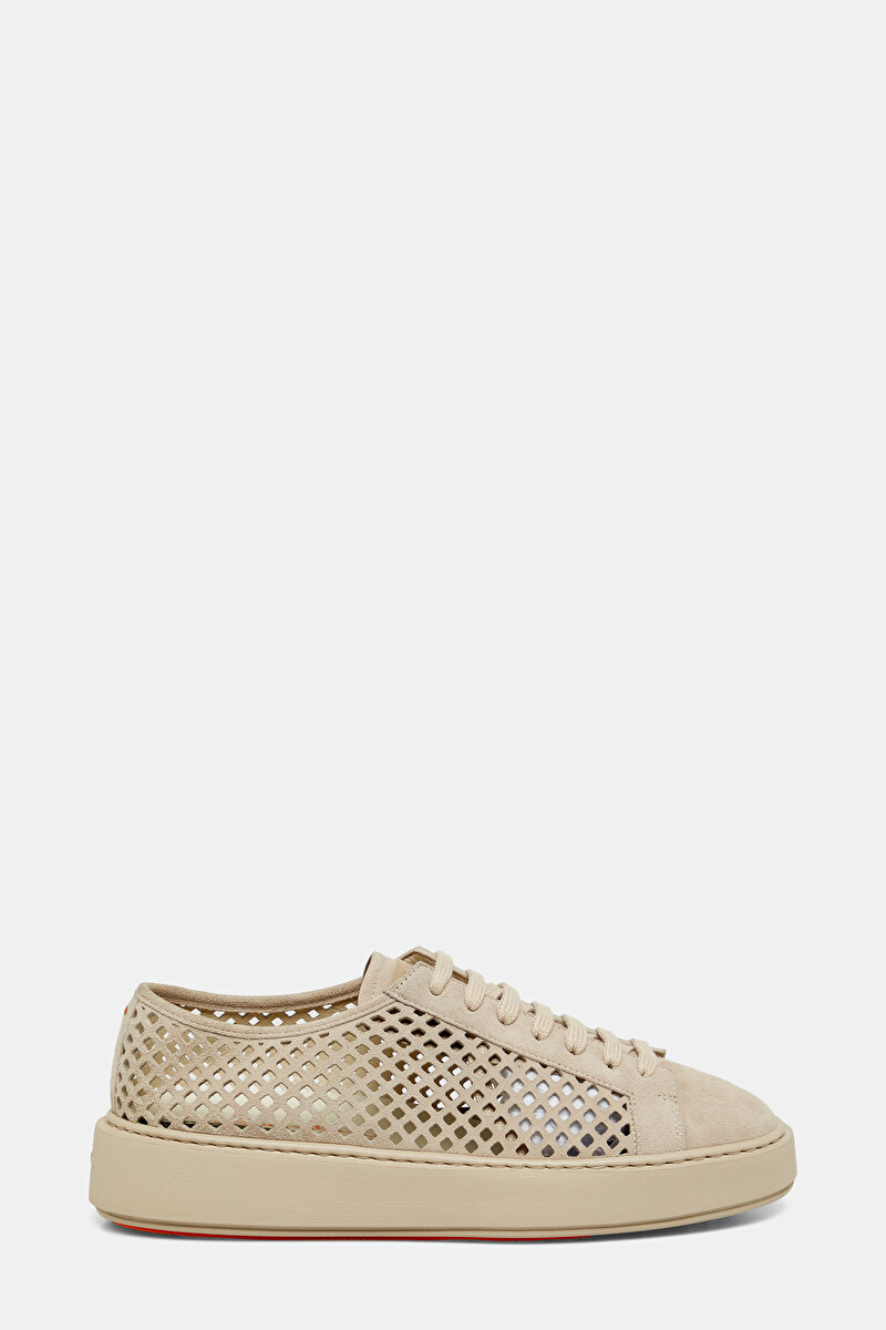 Santoni Bej Santoni Süet SNEAKER