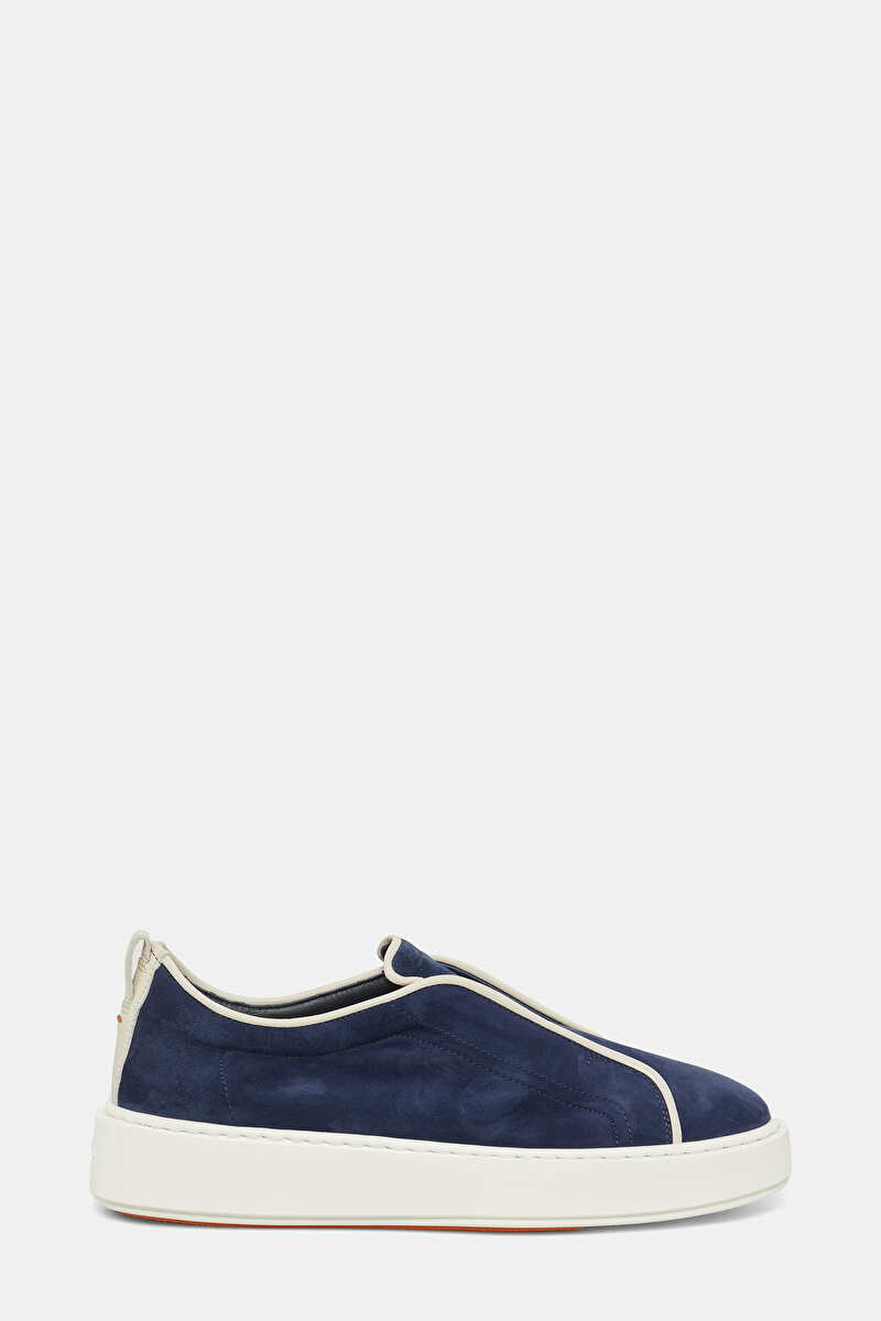 Santoni Mavi Santoni Süet AYAKKABI