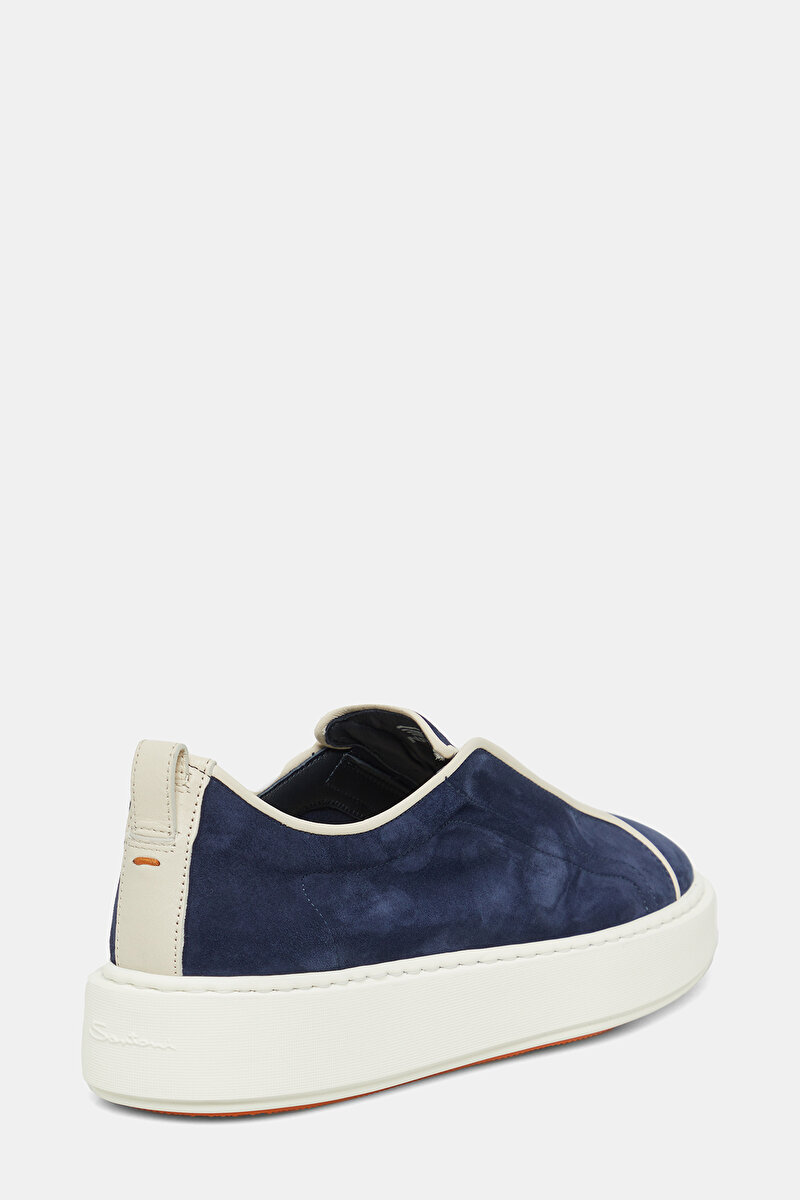 Santoni Mavi Santoni Süet AYAKKABI