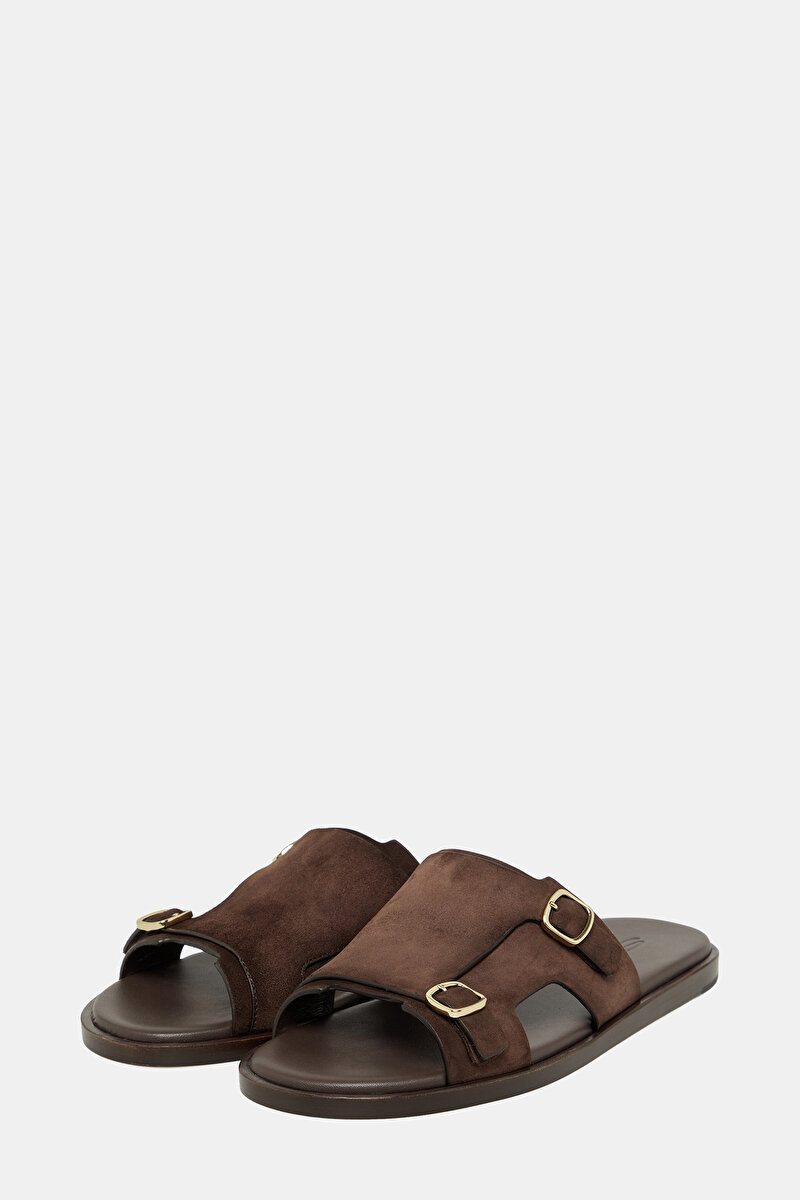 Santoni Kahverengi Santoni Süet DERİ TERLİK