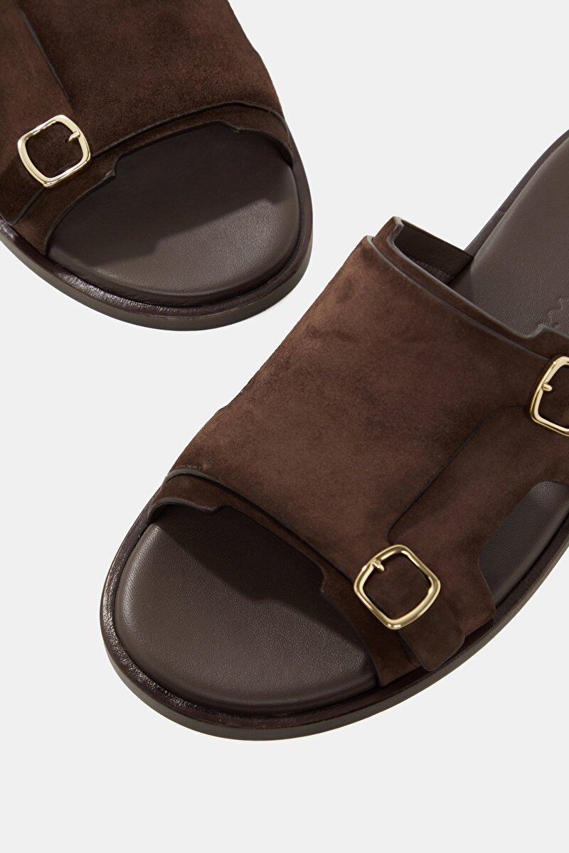 Santoni Kahverengi Santoni Süet DERİ TERLİK