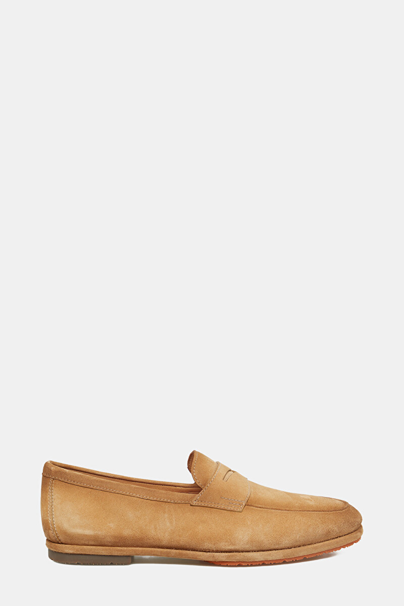 Santoni Santoni Bej SÜET DERİ LOAFER AYAKKABI Vakko'da! Bej - 2. görsel