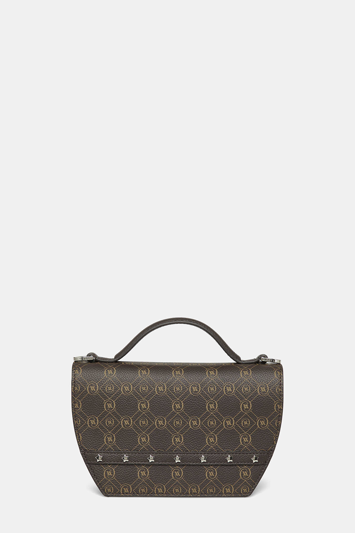 KAHVE MONOGRAM DERİ ÇANTA