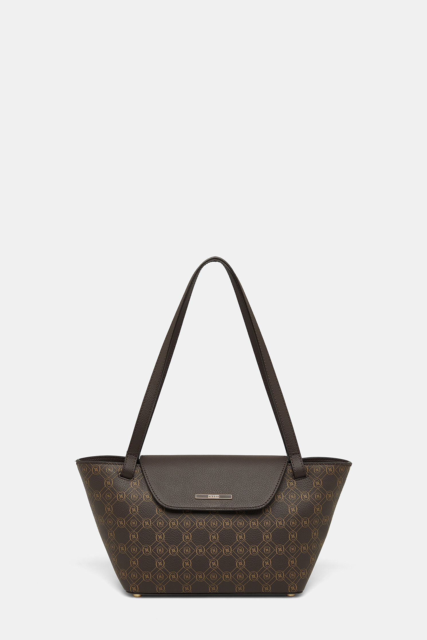 KAHVE MONOGRAM DERİ ÇANTA