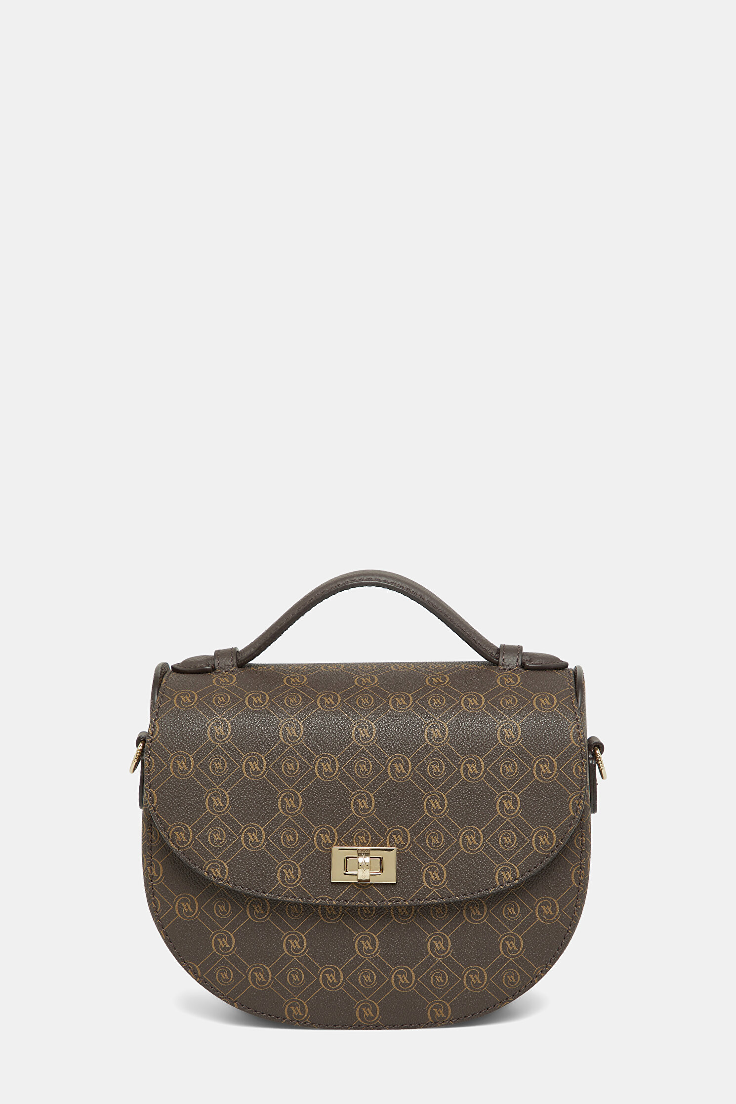 Women Brown Vakko Beıge Monogram Bag
