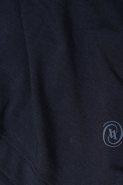 V NECK NAVY BLUE T-SHIRT 3