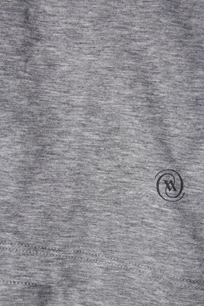 V NECK NAVY BLUE T-SHIRT 4