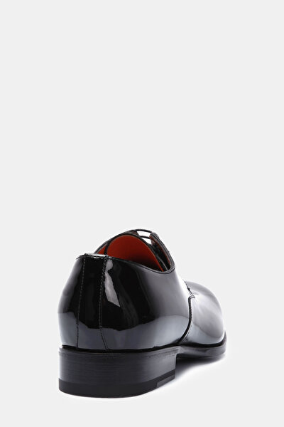 LACE UP PATENT LEATHER BLACK SHOES 3