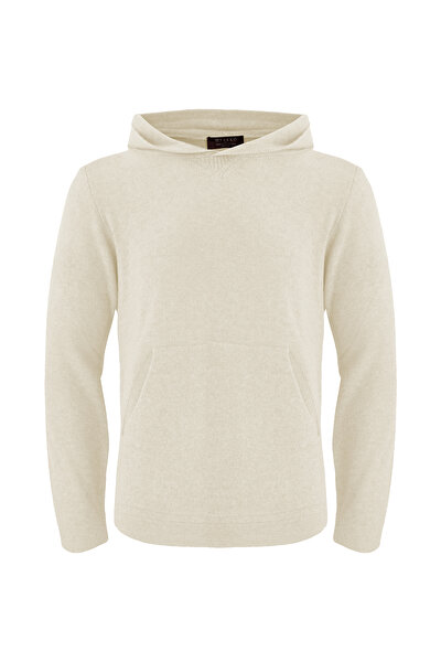 EKRU KAPUŞONLU TRİKO 3