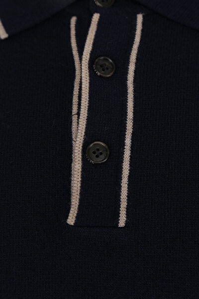 LACİVERT POLO YAKA TRİKO 3