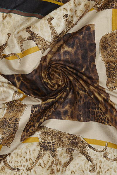 LEOPAR DESENLİ VUAL EŞARP 3