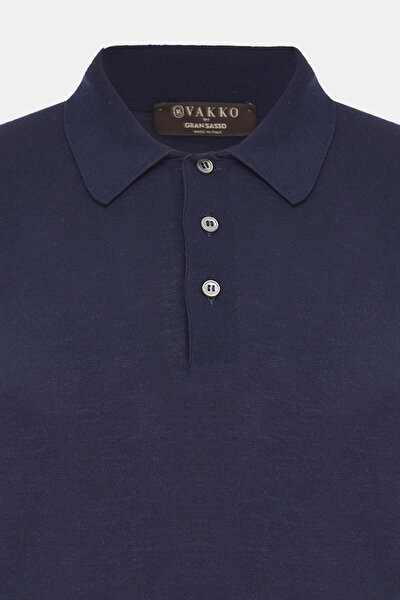 LACİVERT POLO YAKA TRİKO 3