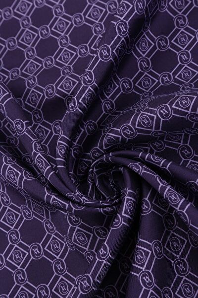 MONOGRAM DESENLİ İPEK EŞARP 3