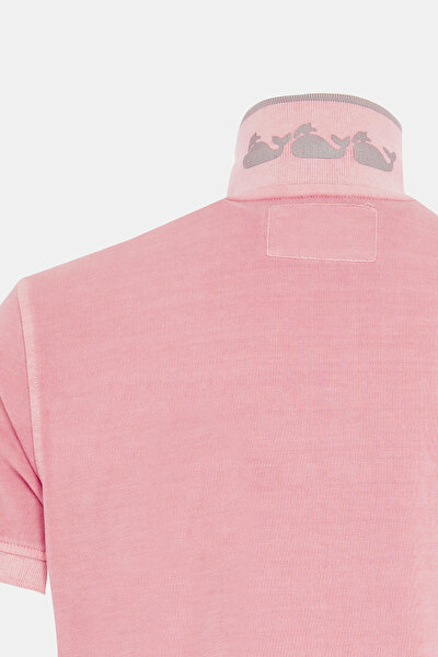 LIGHT PINK POLO NECK SHORT SLEEVE TSHIRT 3