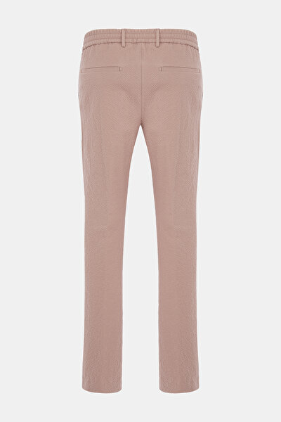 PAMUKLU PEMBE SEERSUCKER PANTOLON 5