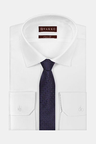 MİKRO DESENLİ İPEK KRAVAT 3