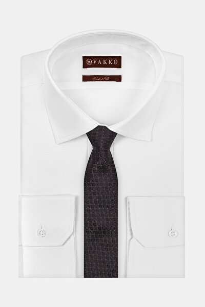 MİKRO DESENLİ İPEK KRAVAT 3