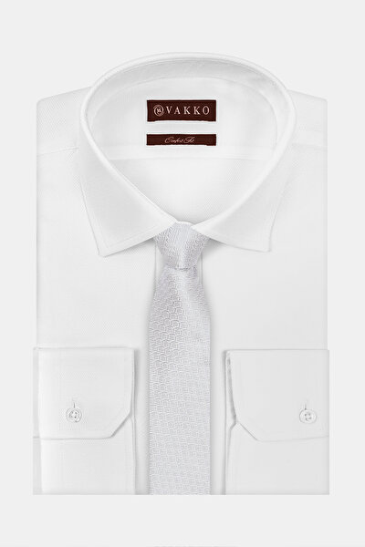 MİKRO DESENLİ İPEK KRAVAT 3