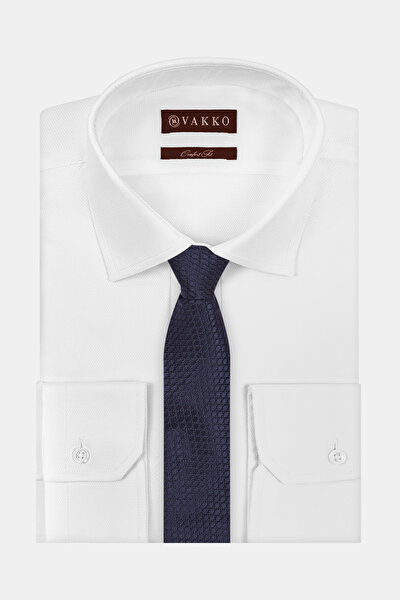 MİKRO DESENLİ İPEK KRAVAT 3