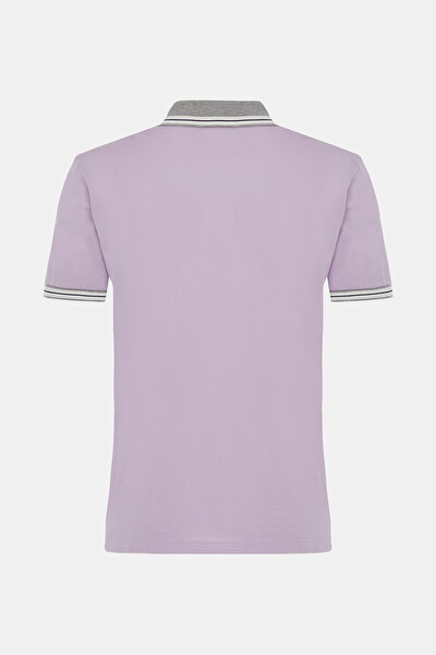 LİLA POLO YAKA KISA KOLLU T-SHİRT 5