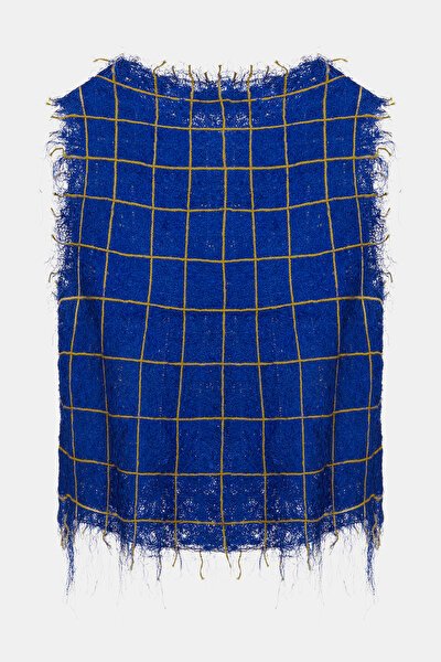 SAKS DESENLİ BLUZ 4