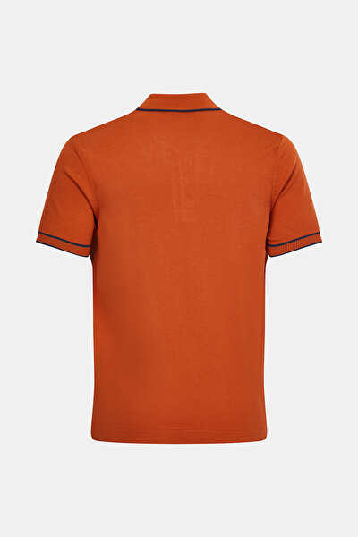 TURUNCU POLO YAKA TRİKO 4