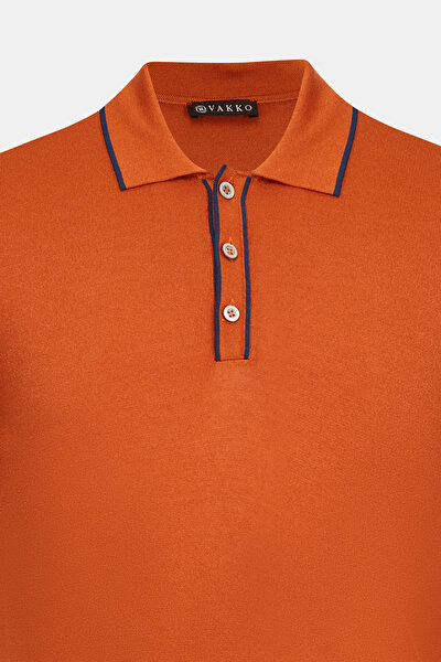 TURUNCU POLO YAKA TRİKO 5
