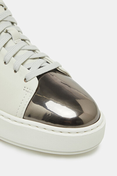 BEYAZ DERİ SNEAKER 4
