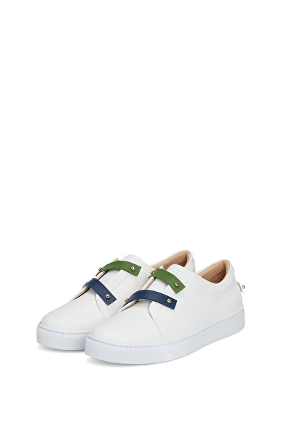 BEYAZ DERİ SNEAKER 4