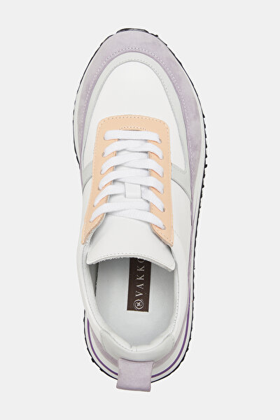 ÇOK RENKLİ DERİ SNEAKER 5