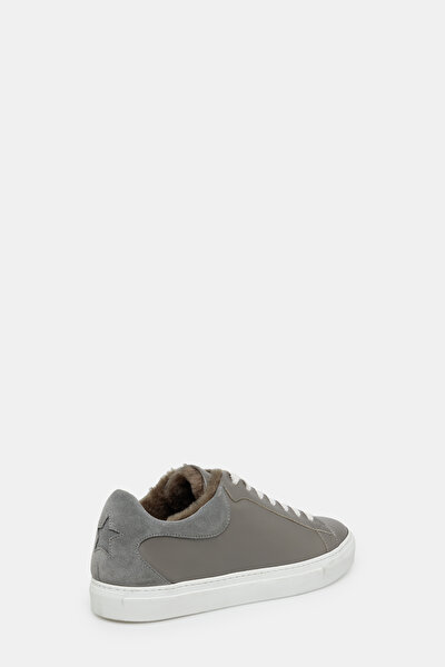 GRİ DERİ SNEAKER 3
