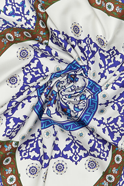 SANAT DESENLİ İPEK EŞARP 3