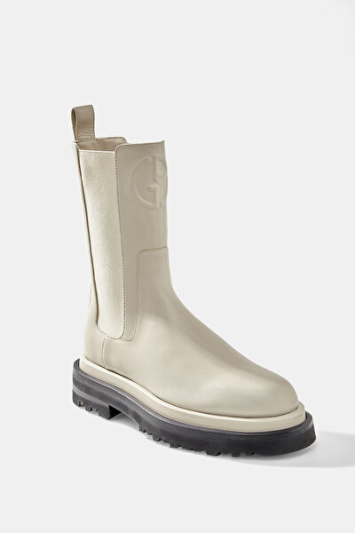 ECRU LEATHER BOOT 5