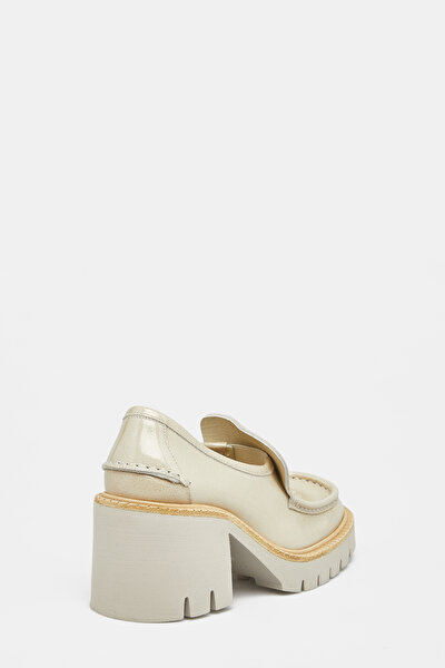 ECRU LEATHER SHOE 3