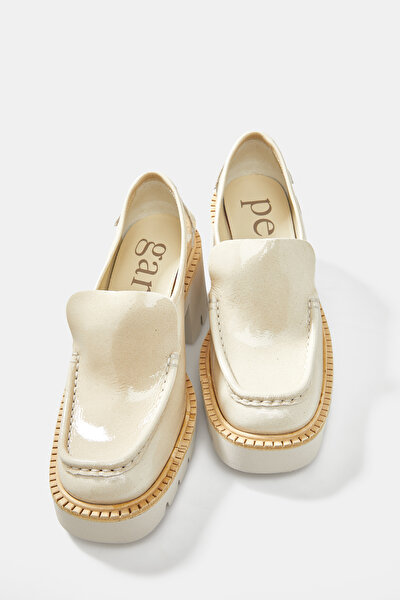 ECRU LEATHER SHOE 4