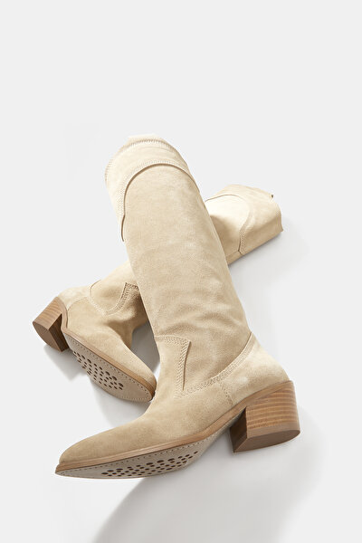 BEIGE SUEDE BOOT 4