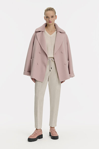 POWDER WOOL/CASHMERE SHORT REEFER JACKET 5