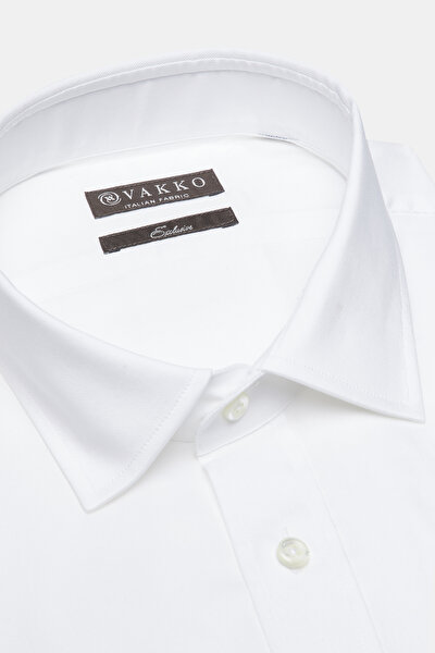 COMFORT WHITE CORDED SHIRT 3