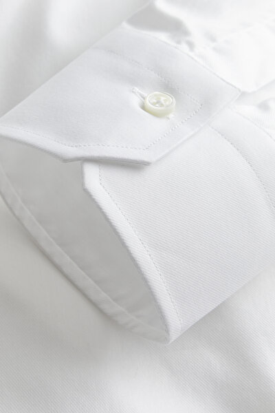 COMFORT WHITE CORDED SHIRT 4
