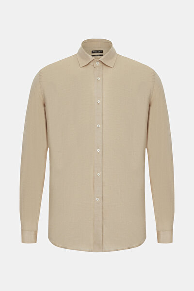 COMFORT BEIGE CORDED SHIRT 5