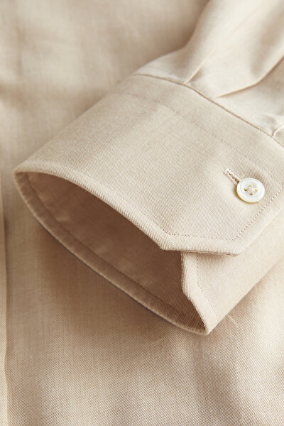 COMFORT BEIGE CORDED SHIRT 8