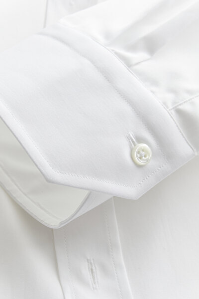 COMFORT WHITE POPLIN SHIRT 4