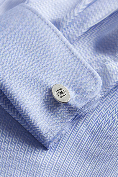 COMFORT WHITE HERRINGBONE SHIRT 5