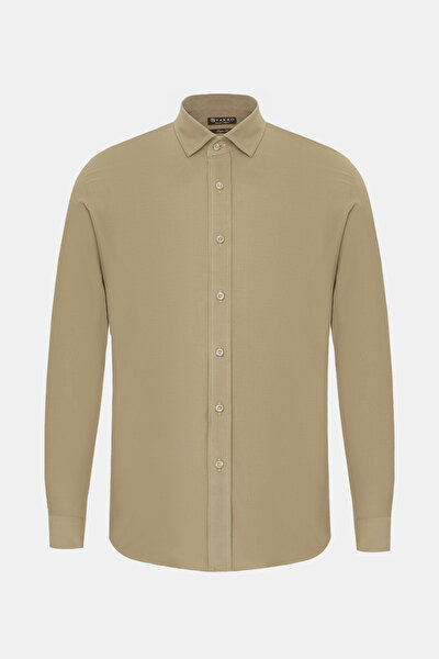 COMFORT BEIGE CORDED SHIRT 3