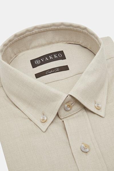 COMFORT BEIGE TWILL SHIRT 3