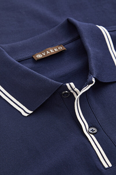 LACIVERT POLO YAKA T-SHIRT 3