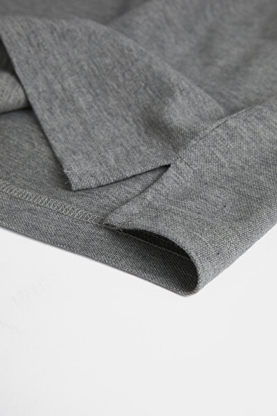 GRAY MELANGE T-SHIRT 4