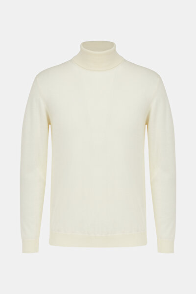 ECRU WOOL TRICOT JERSEY 3