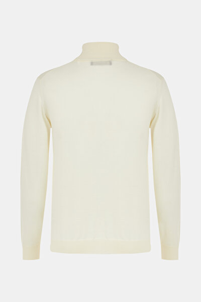 ECRU WOOL TRICOT JERSEY 4