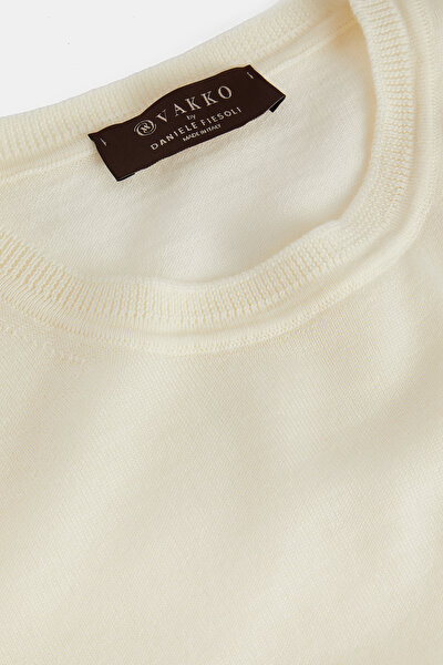 ECRU WOOL TRICOT JERSEY 3